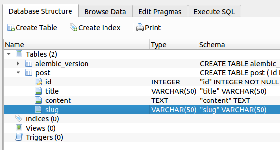 New column in table